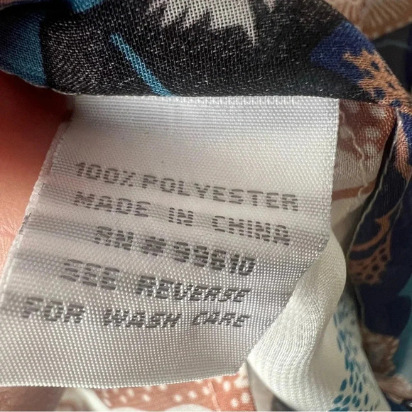 TRAMP sheer floral kimono style blouse butterfly sleeves waist tie size small - Picture 3 of 8